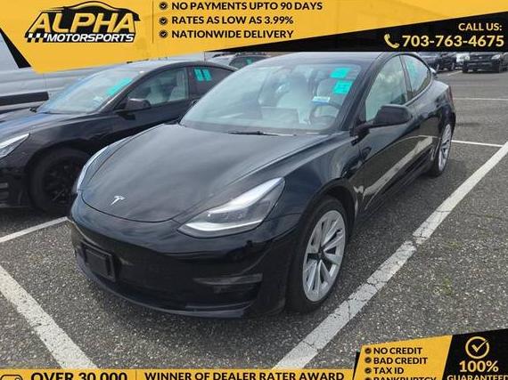 TESLA MODEL 3 2022 5YJ3E1EBXNF345592 image